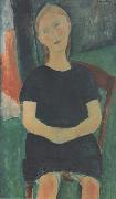 Amedeo Modigliani Jeune fille sur une chaise (mk38) oil painting reproduction